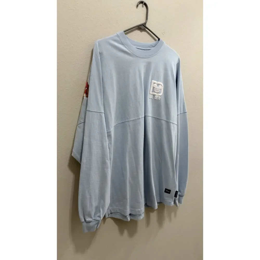 Walt Disney World Magic Kingdom Park Icons Spirit Jersey Light Blue Large NWT